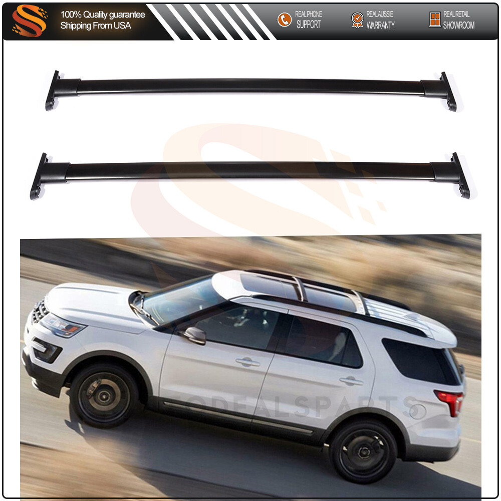 2011-2015 Ford Explorer Side Rail Roof Rack Set Heavy-Duty Luggage Carrier