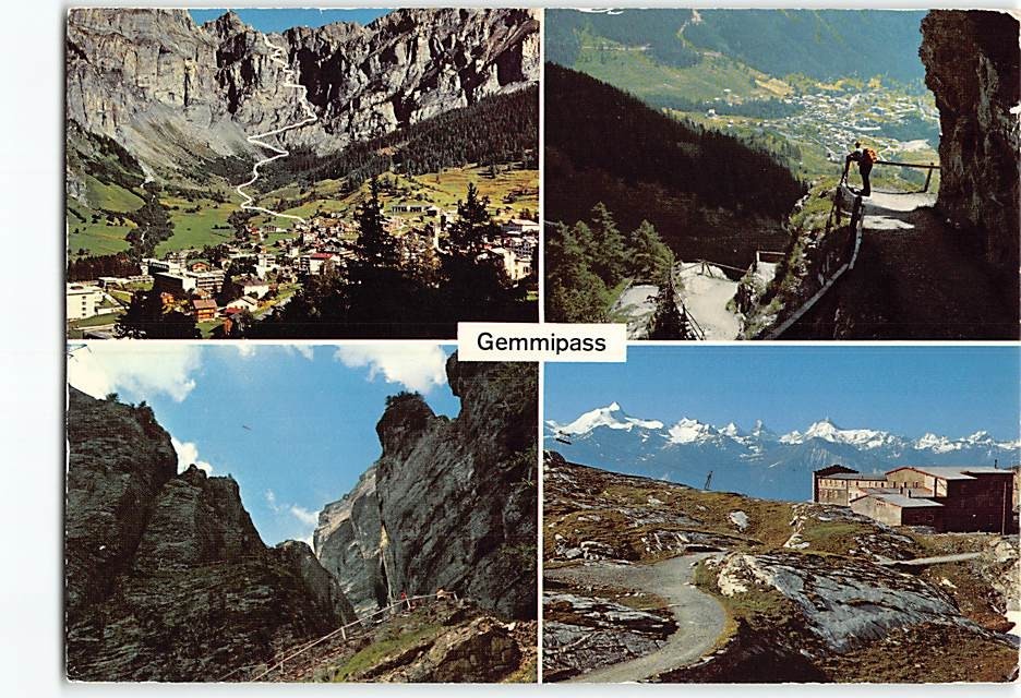 Postcard Scenes & Views Gemmi Pass Switzerland