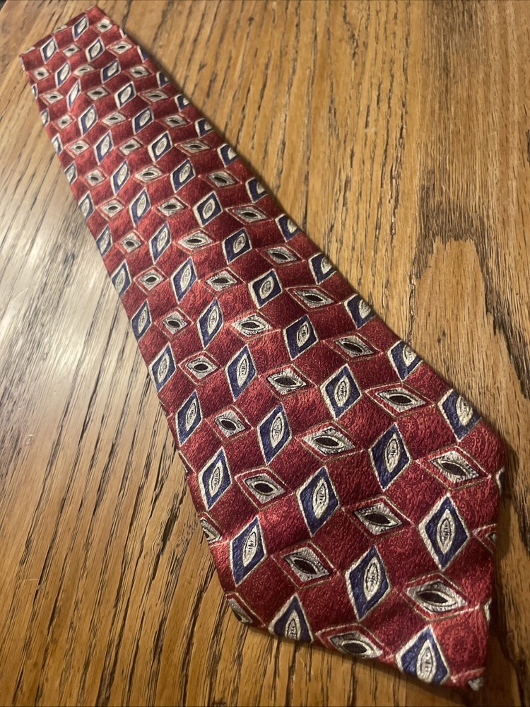Vintage EUC Pierre Cardin Geometric Silk Tie Men’s Necktie USA Made