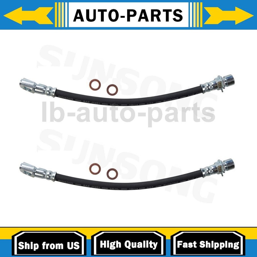 Sunsong Brake Hose Line Rear Outer 2x For Chevrolet S10 2.2L 4WD 1998-1999