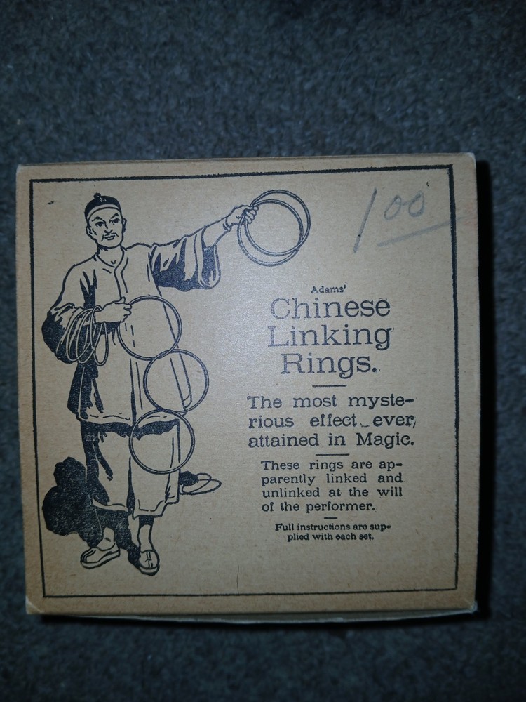 Vintage Linking Rings Set Magic Trick