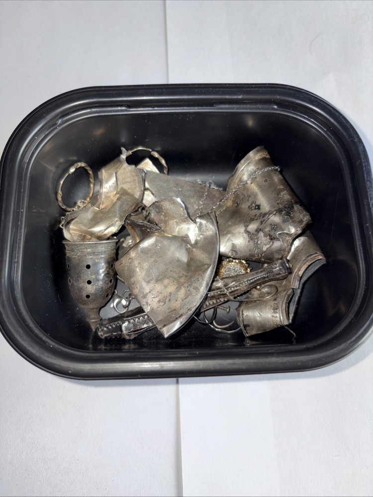 Scrap Sterling/925 Silver 68.3  Grams No Stones Parts Pieces Tested