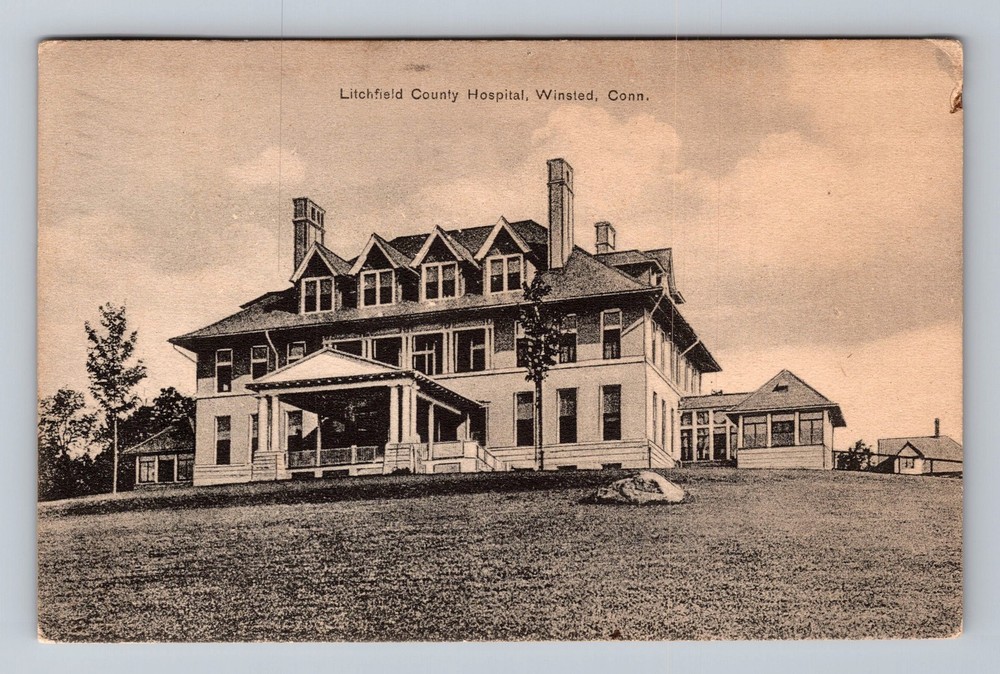 Winsted CT-Connecticut, Litchfield County Hospital, Vintage Postcard Standard