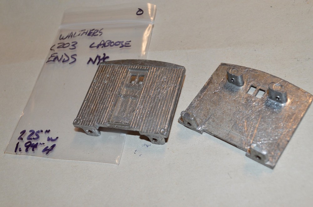 Vintage O scale Walthers C203 NYC caboose metal car ends pair