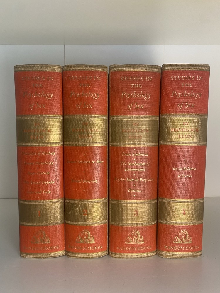 Studies in the Psychology of Sex 4 Volume Set Havelock Ellis 1936 Modern Library
