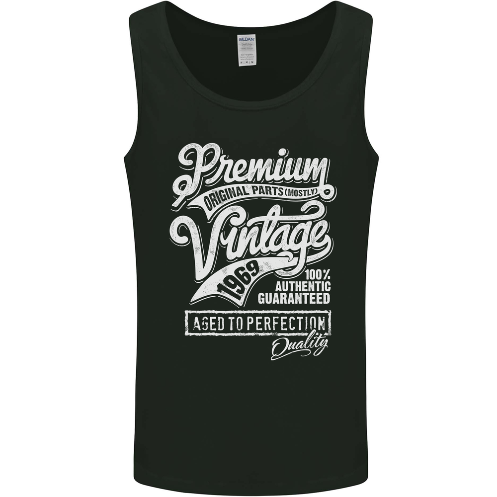 Aged to Perfection Vintage 56th Birthday 1969 Mens Vest Tank Top