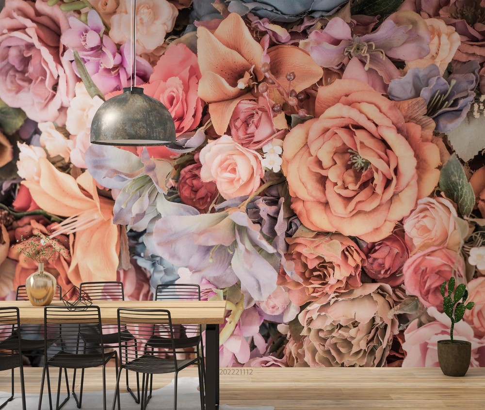 3D Flower Plantation Wall Murals Wallpaper Murals Wall Sticker