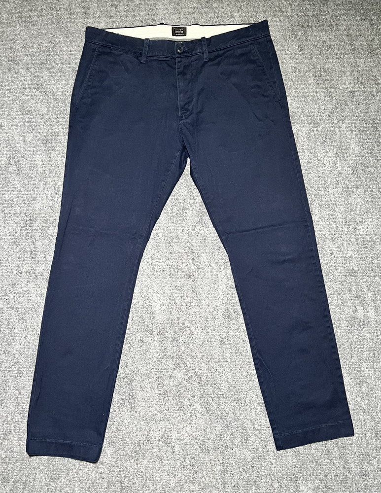 J. Crew Men’s Stretch Pants 484 Slim Fit Navy Blue Size 33x30 E1589
