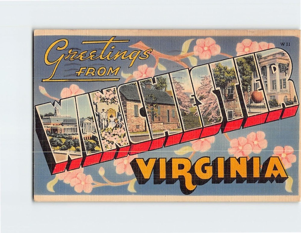 Postcard Greetings From Winchester Virginia USA