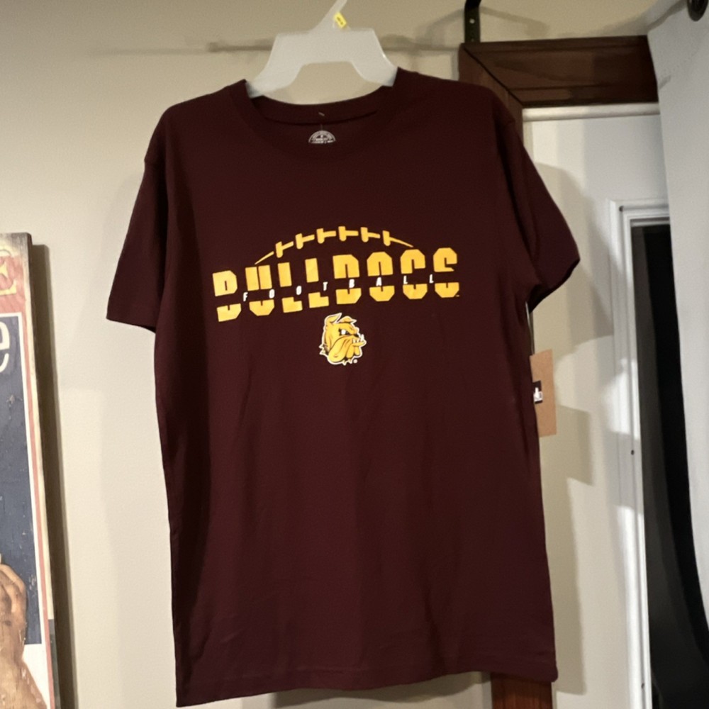 Rivalry Threads Men’s Maroon Bulldogs Graphic Print T-Shirt M Short Sleeve