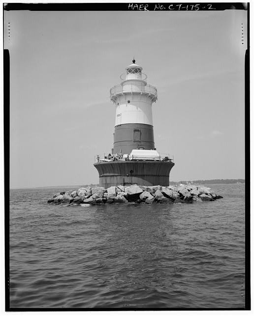 Photo:Norwalk CT 1997 Green's Ledge Lighthouse Long Island Sound