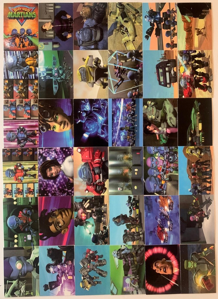 Butt-Ugly Martians Base Trading Card Set 72 Cards Comic Images 2002