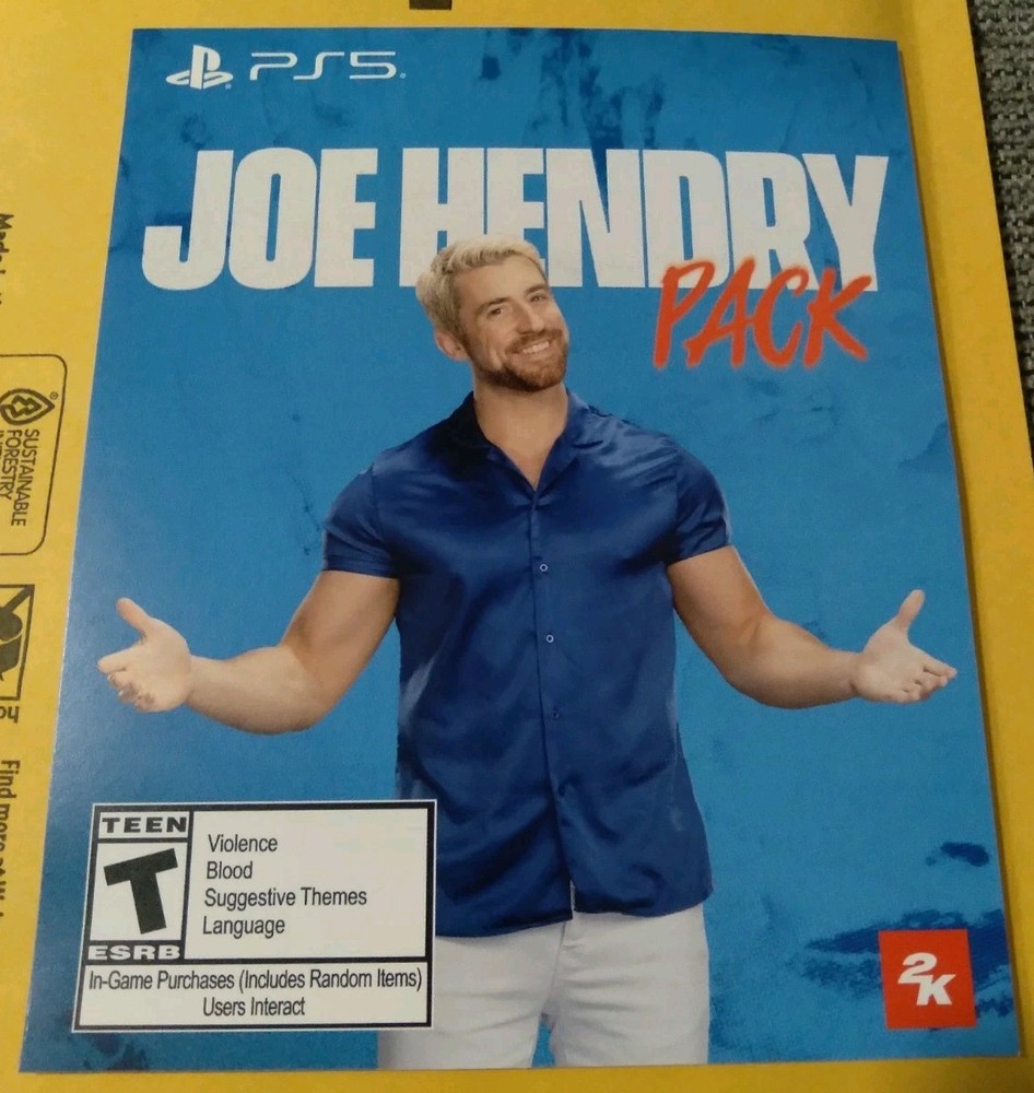 WWE 2K26 (PS5 / Playstation 5) Joe Hendry Pack