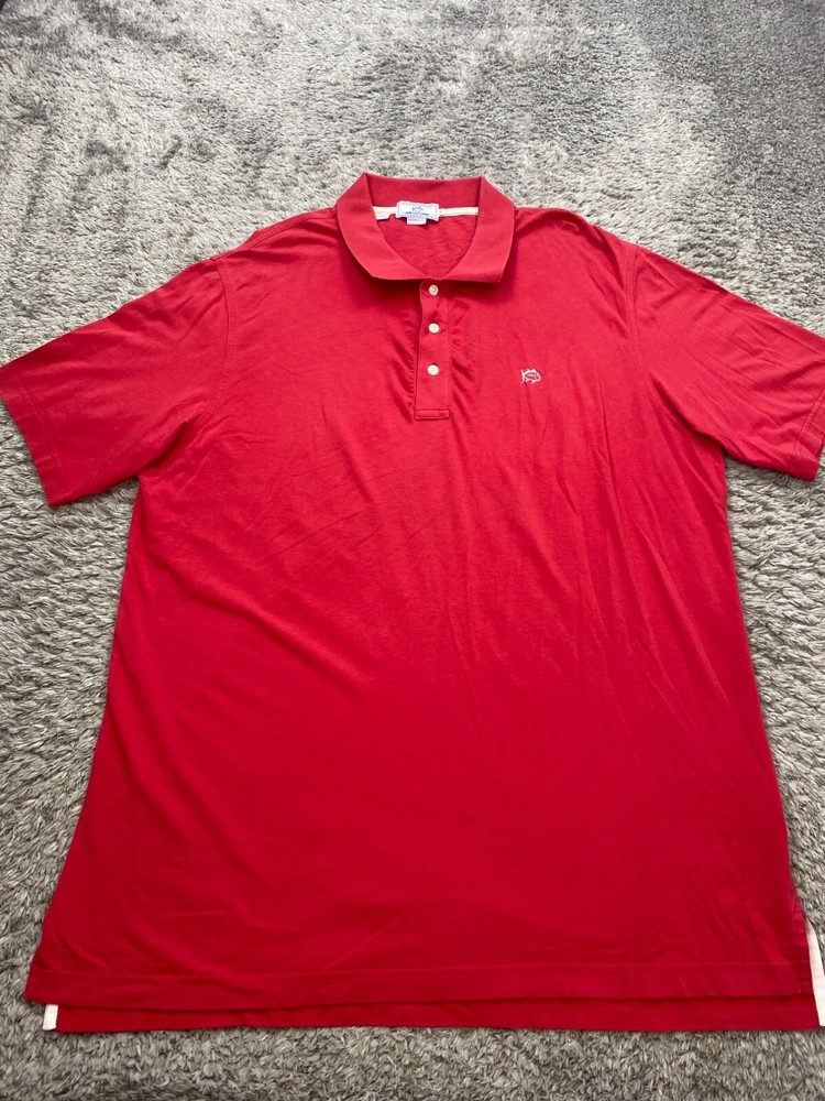 Southern Tide Shirt Mens XL Red Original Fit Sport Pima Cotton Stretch Golf Polo