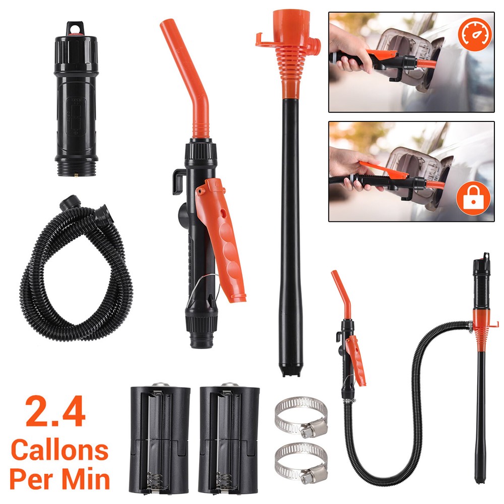 2.4 GPM Portable Battery Powered Pump for Gas Diesel Fuel Transfer  