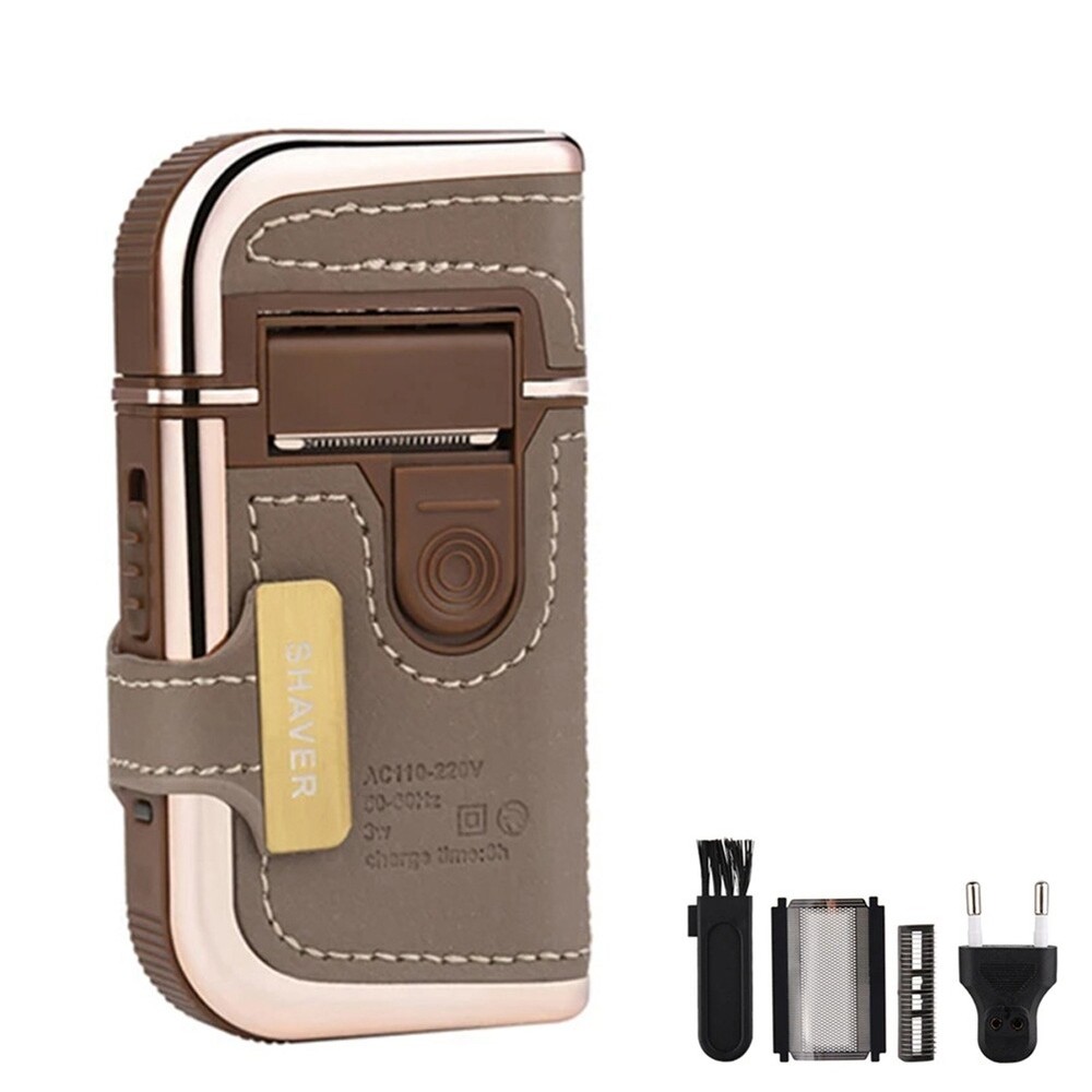 Men'S Electric Shaver Portable Beard Trimmer  Rechargeable Shaving4290