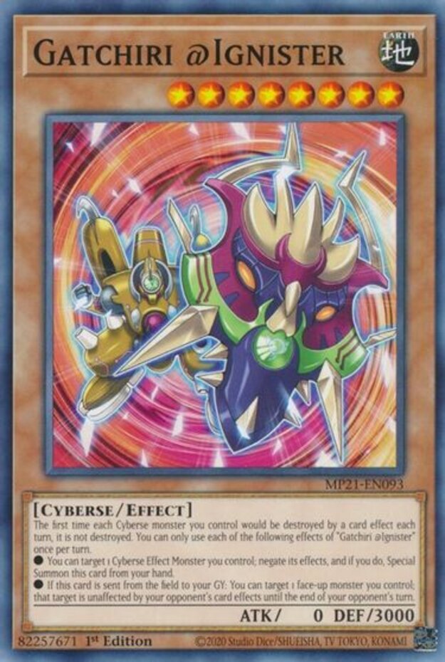 Yugioh! Gatchiri @Ignister - MP21-EN093 - Common - 1st Edition Near Mint, Englis