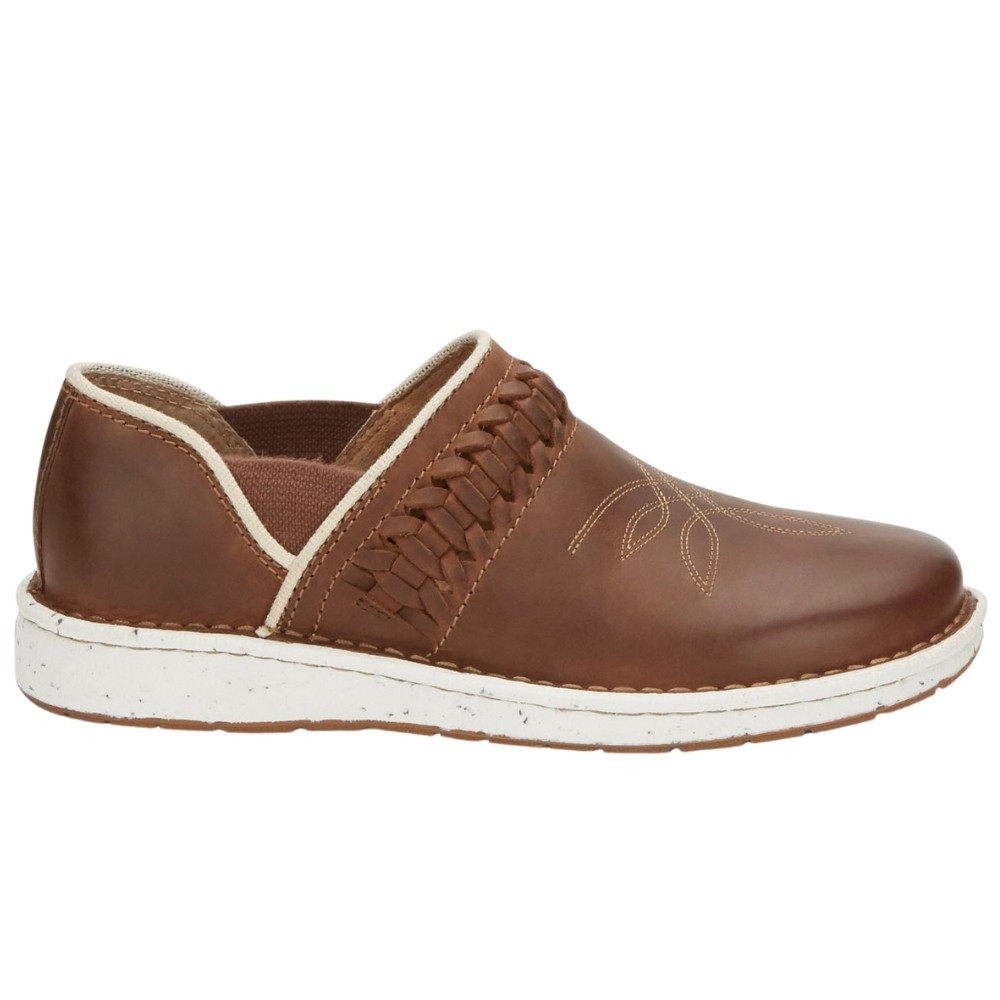 Justin Boots Women's JL240 Poly Walnut Slip-On Brown Casual Flats
