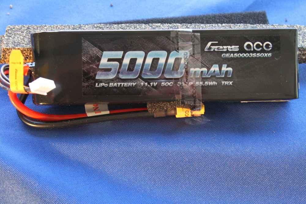 Gens Ace 11.1V 50C 5000mah 3S RC Remote Control RC Car / Truck Battery XT60 Plug-image