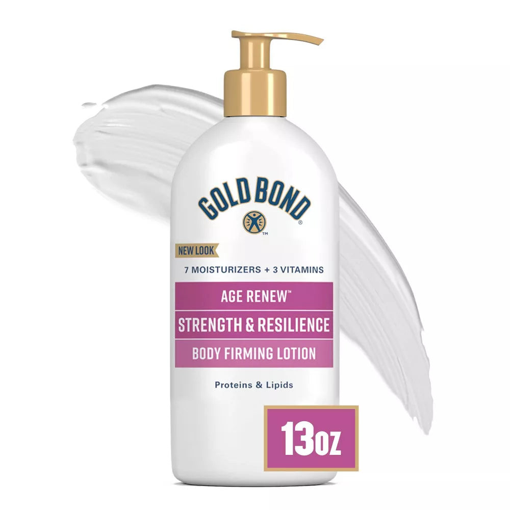 Gold Bond Age Renew Strength & Resilience Body Lotion Unscented 13oz 3-Pack