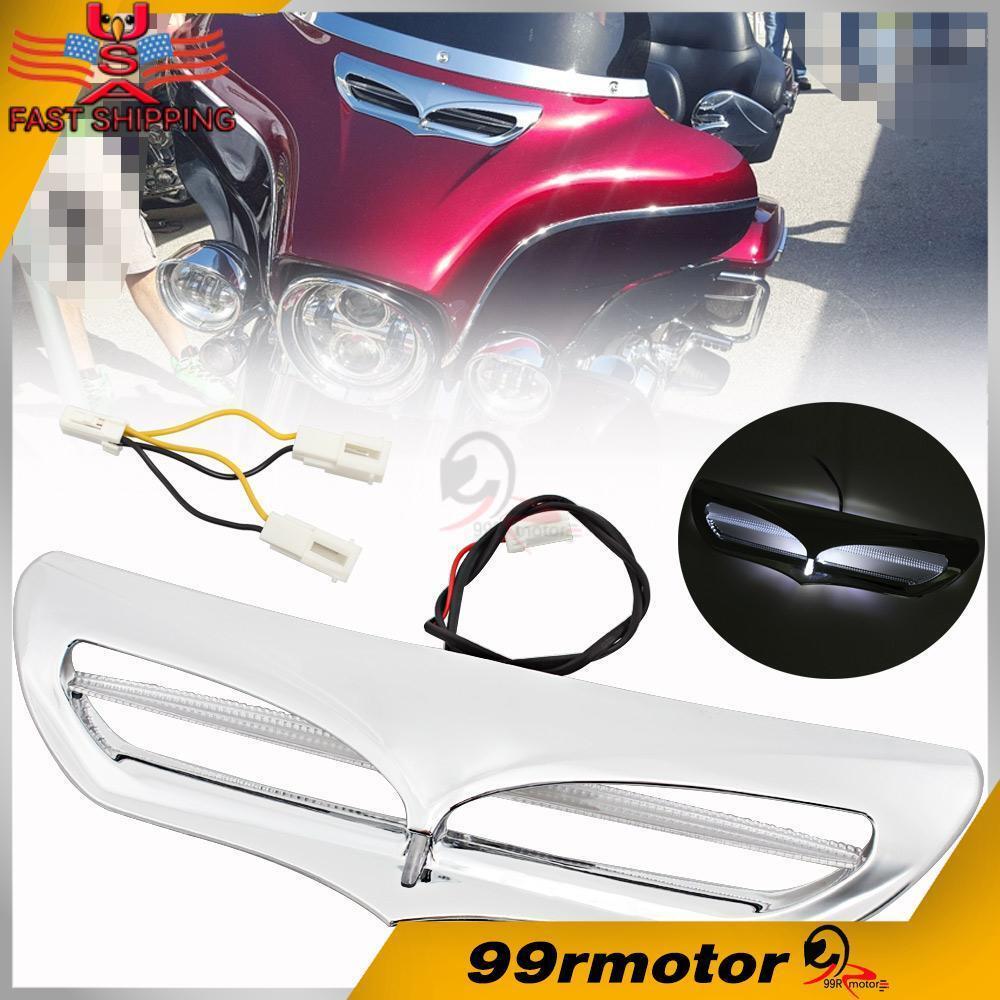 Fairing Air Vent Trim LED Accent Light Fit For Harley Electra Street Glide 14-24
