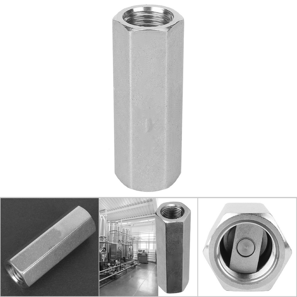 Stainless Steel Hex BSPP One-Way Air Check Valve For Water Pipes