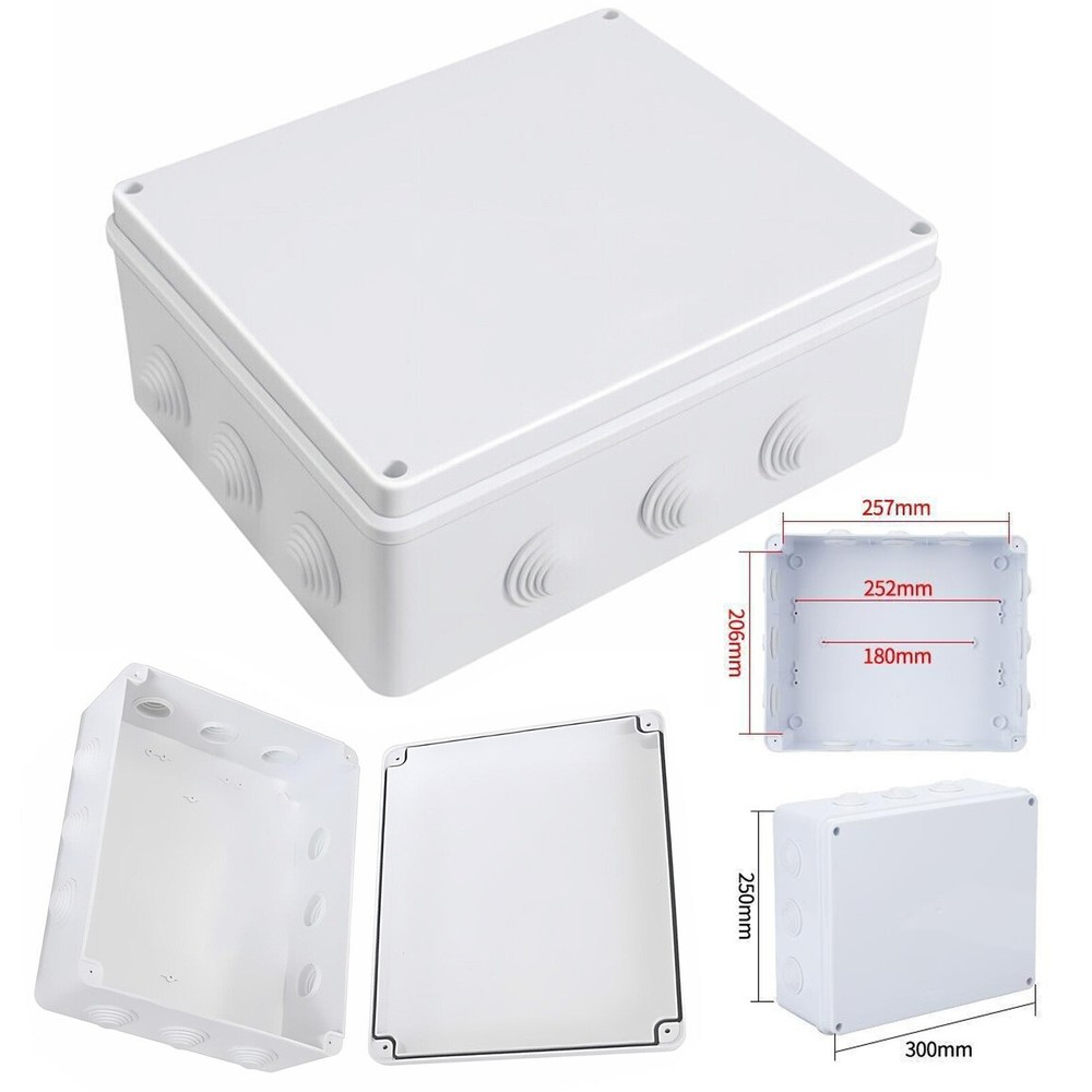 11.8x9.84x4.72 Inch IP65 Waterproof ABS Wall Mount Electrical Junction Box-image