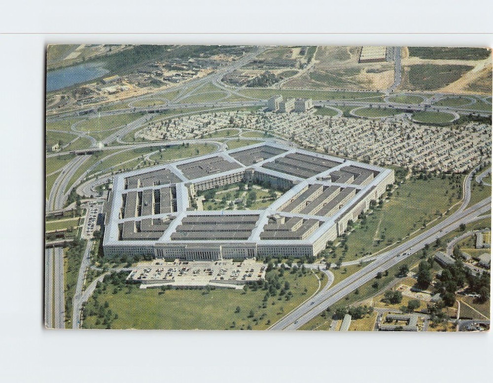 Postcard Aerial View The Pentagon Arlington Virginia USA