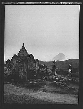 Photo:Guatemala 1900s Volcano Ruins Landscape Travel View Cuba Guatemala