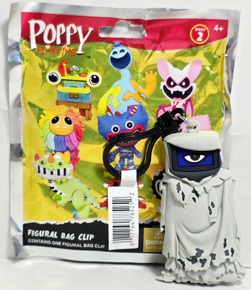 Poppy Playtime Series 2 Figural Bag Clip Keychain Chase DR. HARLEY SAWYER Rare !