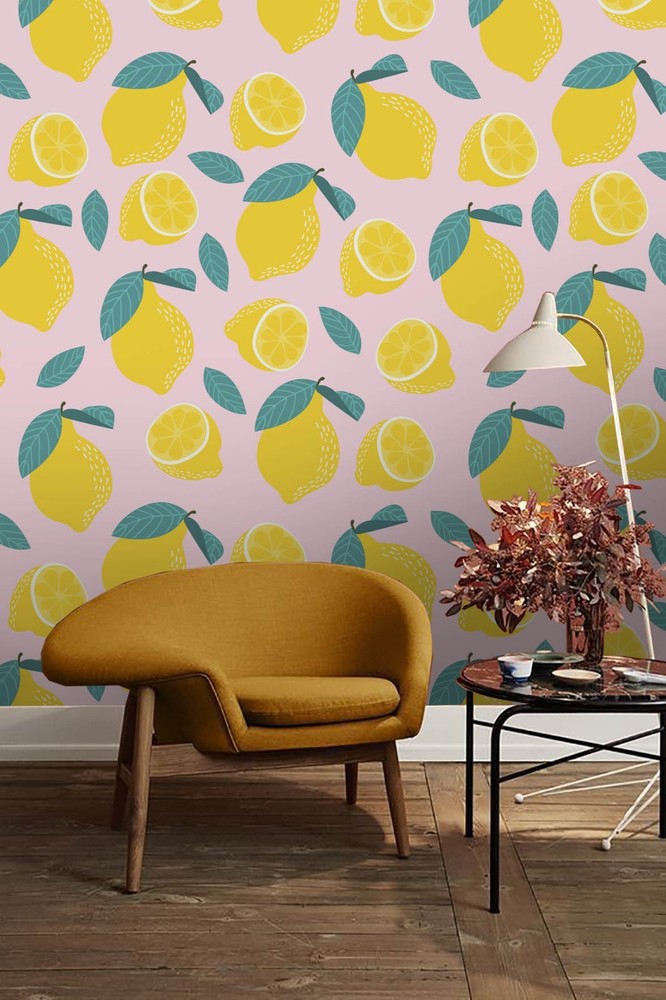 3D Fruit Lemon Pattern Wall Murals Wallpaper Murals Wall Sticker