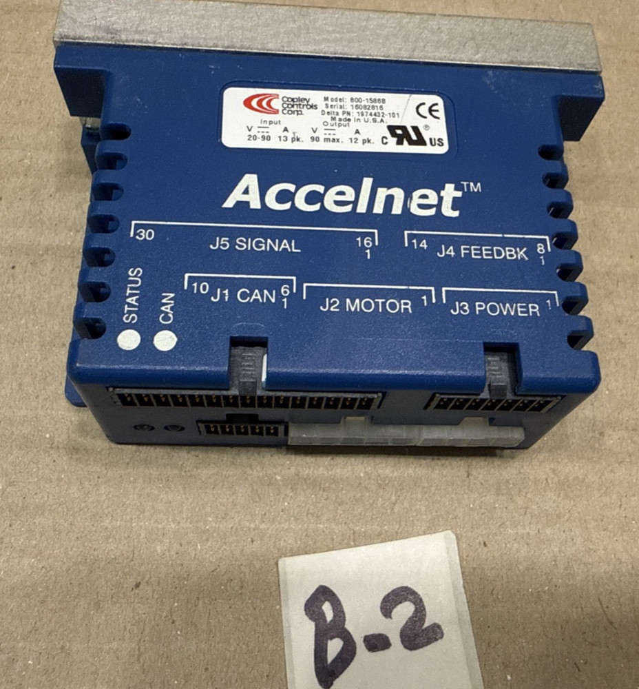 Accelnet Copley Controls 800-1586B Servo Drive 90V 12Amp Same As Pictures