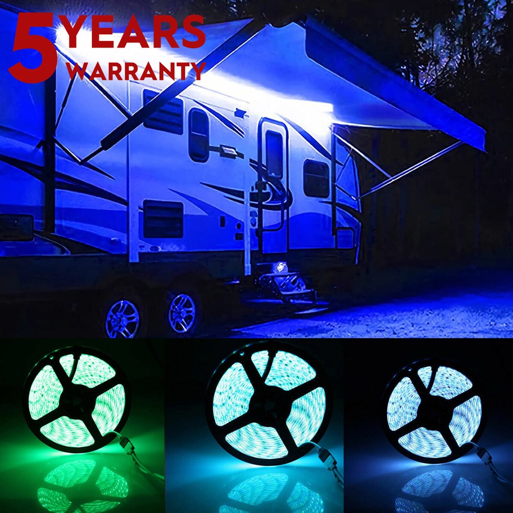 16.4Ft LED Strip Lights, Smart Light IR Remote Control, RGB LED 1 ROLL