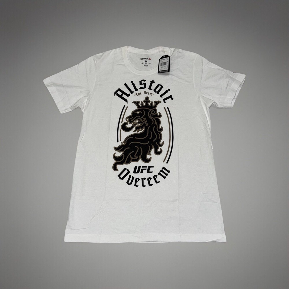 Official UFC T-Shirt Alistair Overeem Reebok Top Adults White