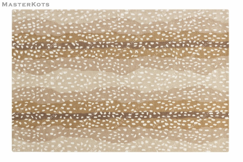 Antelope - Beige, Hand-Tufted 100% Wool Soft Area Rug Carpet