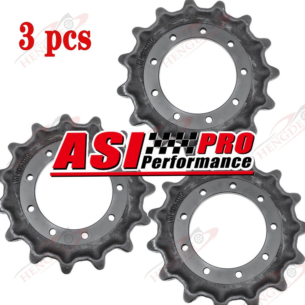 3pcs Drive Sprocket Fit Kubota SVL75 SVL75C SVL75-2 SVL75-2C SVL65-2 V0511-21110