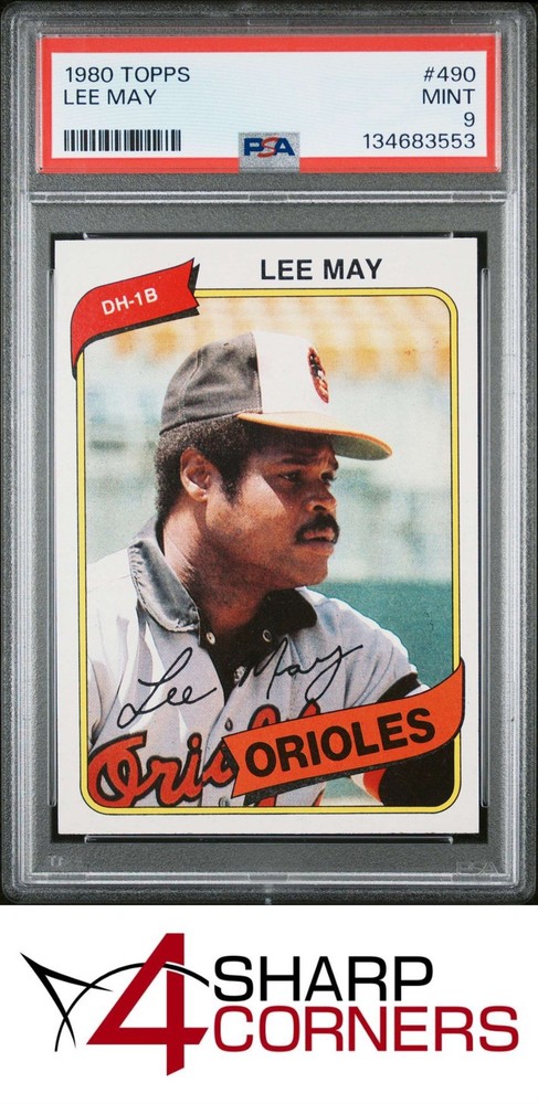 1980 Topps #490 Lee May Orioles Psa 94SC is now accepting consignments at just 5% on $1,000+