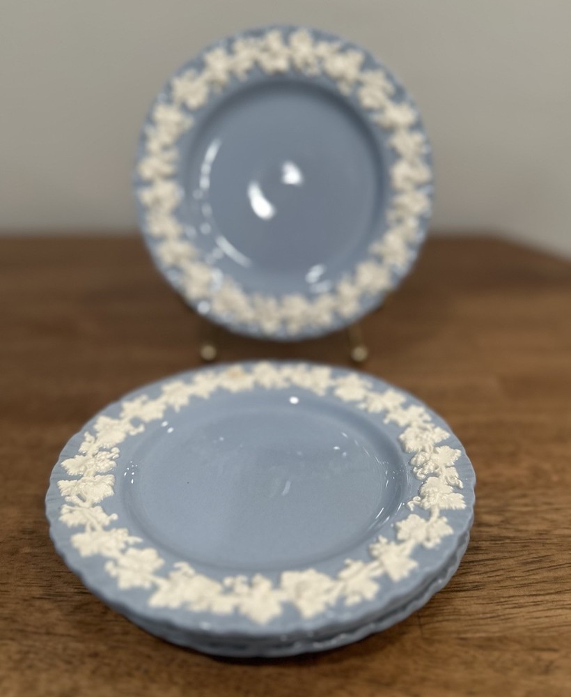 Vintage Wedgwood 6 1/4” Queen’s Ware Luncheon Or Dessert Plates