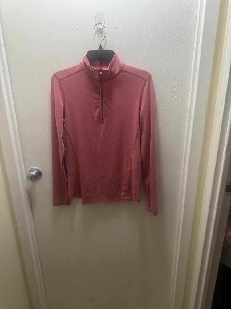 Carhartt Women's Rose Quarter-Zip Top Size XS Long sleeve