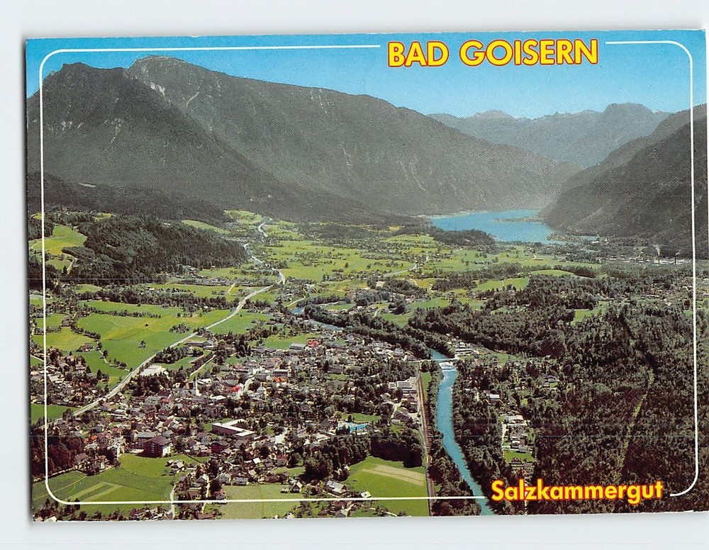 Postcard Aerial View Bad Goisern Salzkammergut Austria