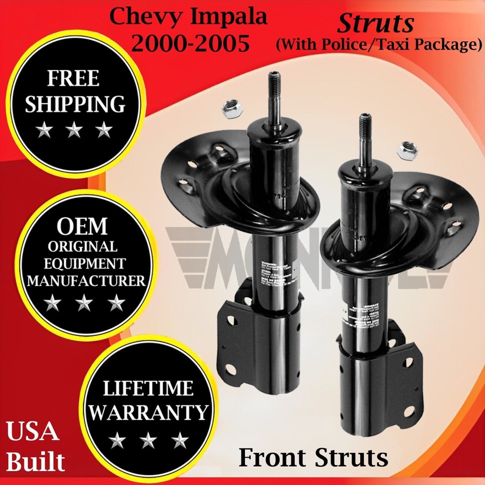 Monroe OEM Front Struts for 2000-2005 Chevy Impala with Lifetime Warranty
