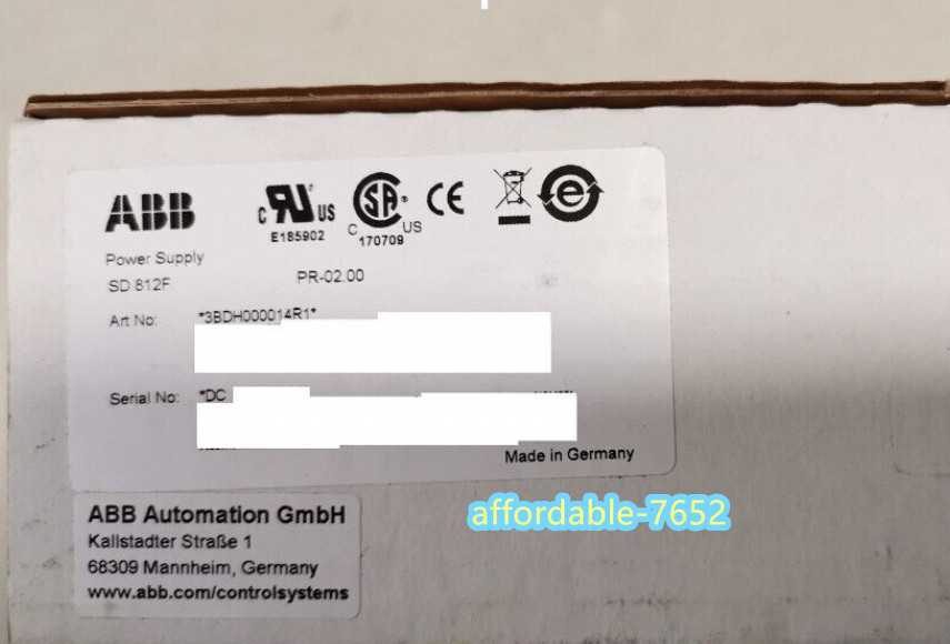 SD812F 3BDH000014R1 ABB Module Brand new by DHL or Fedex Fast shipping