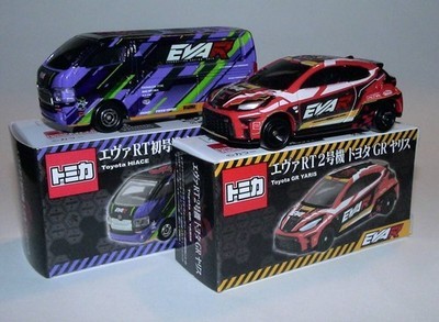 Takara Tomy Eva RT Unit-01 Toyota HiAce & Toyota Yaris Set