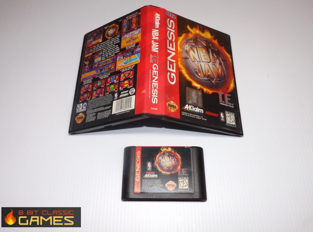 NBA Jam: Tournament Edition  GAME & BOX   - Sega Genesis - 58a