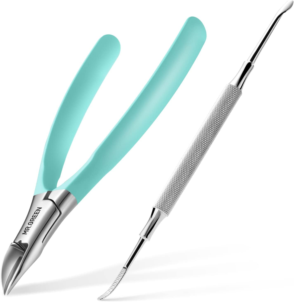 Toenail Clippers Stainless Steel Ingrown Nail Cutter Thick and Hard Nails Pedicu