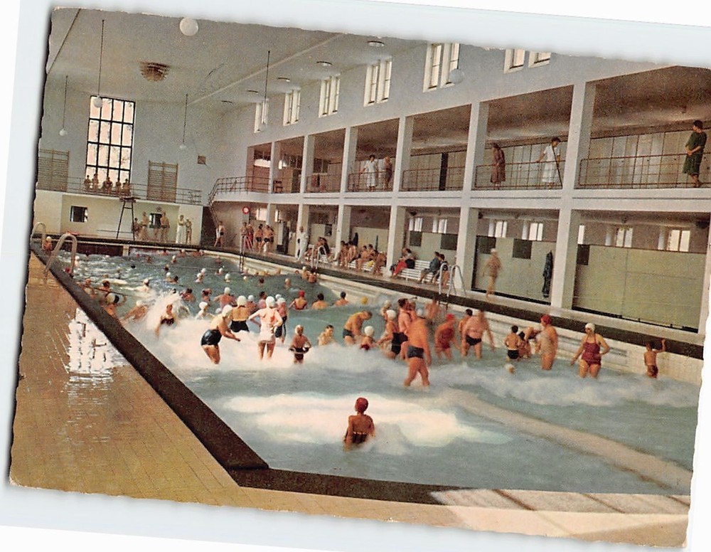 Postcard Wellenbad Nordseeheilbad Norderney Germany