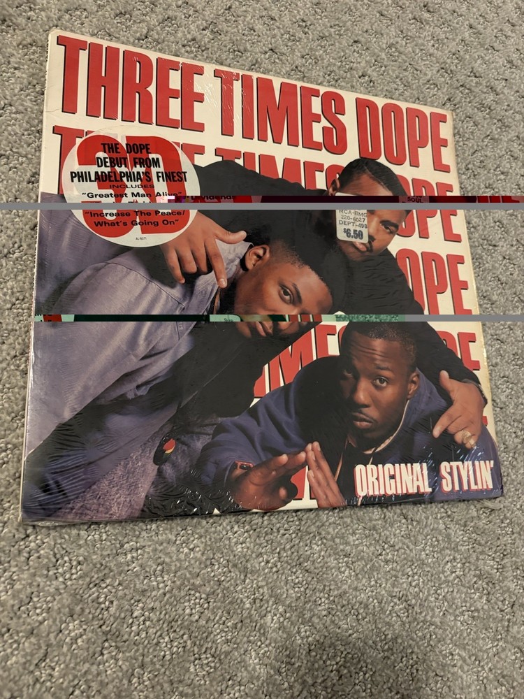 Three Times Dope – Original Stylin’ LP Vinyl Record 1989 Arista Hip Hop G/VG