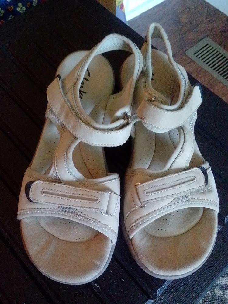 Clarks Saylie Jade Womens Adjustable Leather Sandals Size 9.5 M