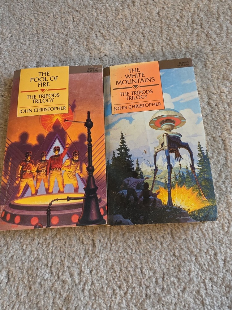 TRIPODS TRILOGY White Mountains, Pool Of Fire John Christopher. 1988 Vintage