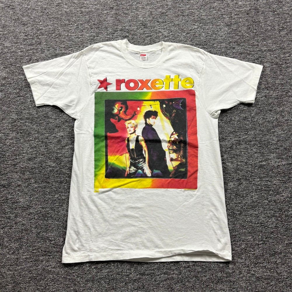 Vintage 1991 Roxette Join the Joyride World Tour Concert T-Shirt White Size L